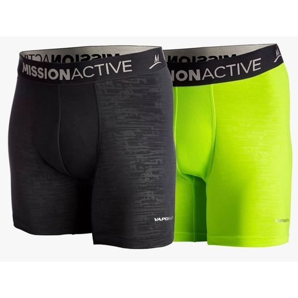 Mission Men 2 pack Vaporactive Boxer Briefs - Picture 1 of 3